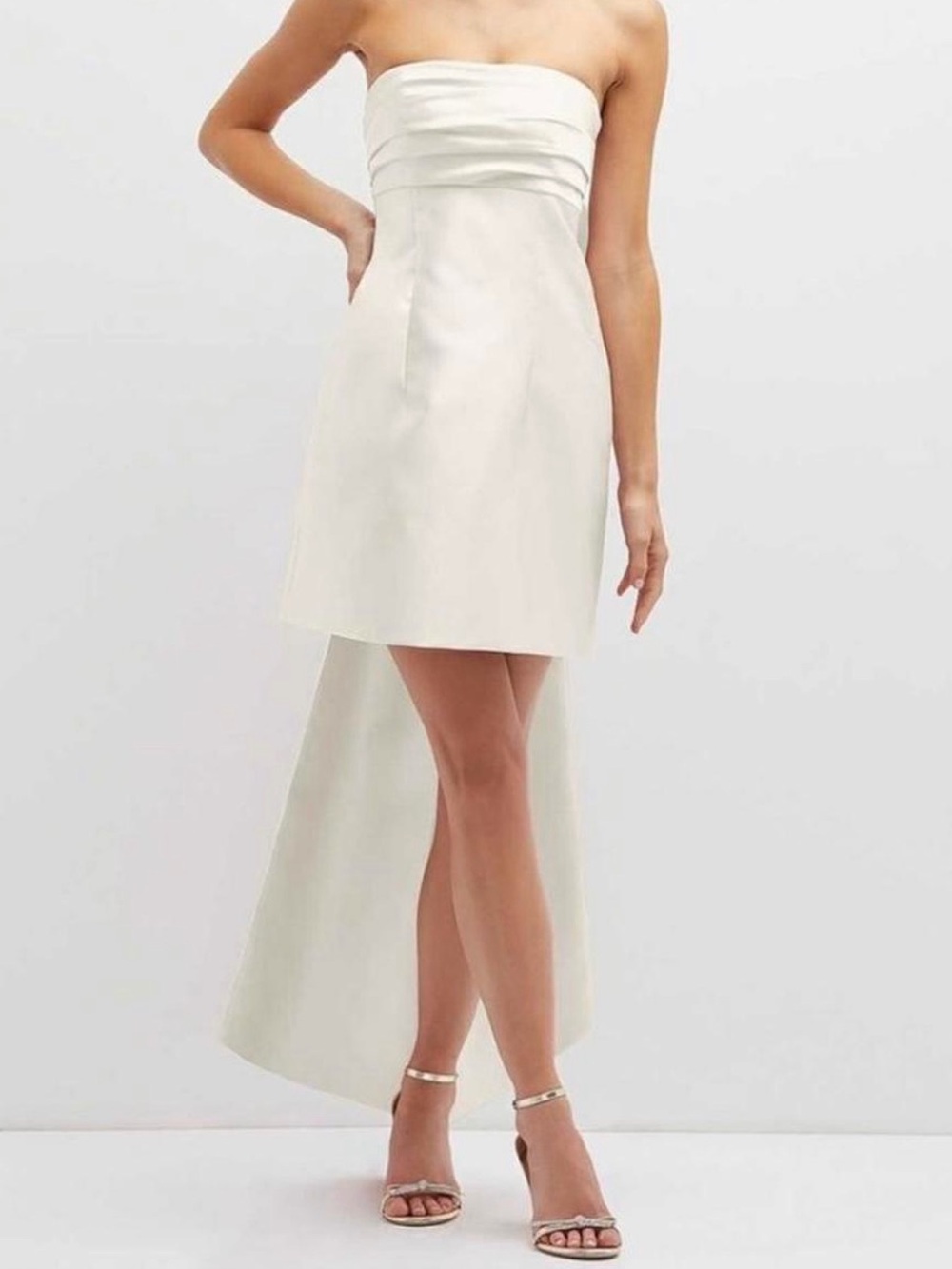 Alfred Sung Strapless Bow Dress